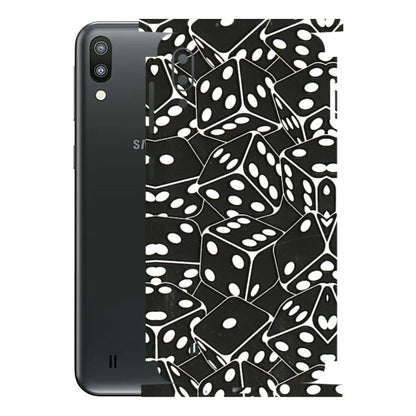 Samsung M/F/Note/Flip and C Phone Skins (All Models) - Big Black Dices - 3D Embossed Finish (L-106) Samsung Galaxy M10