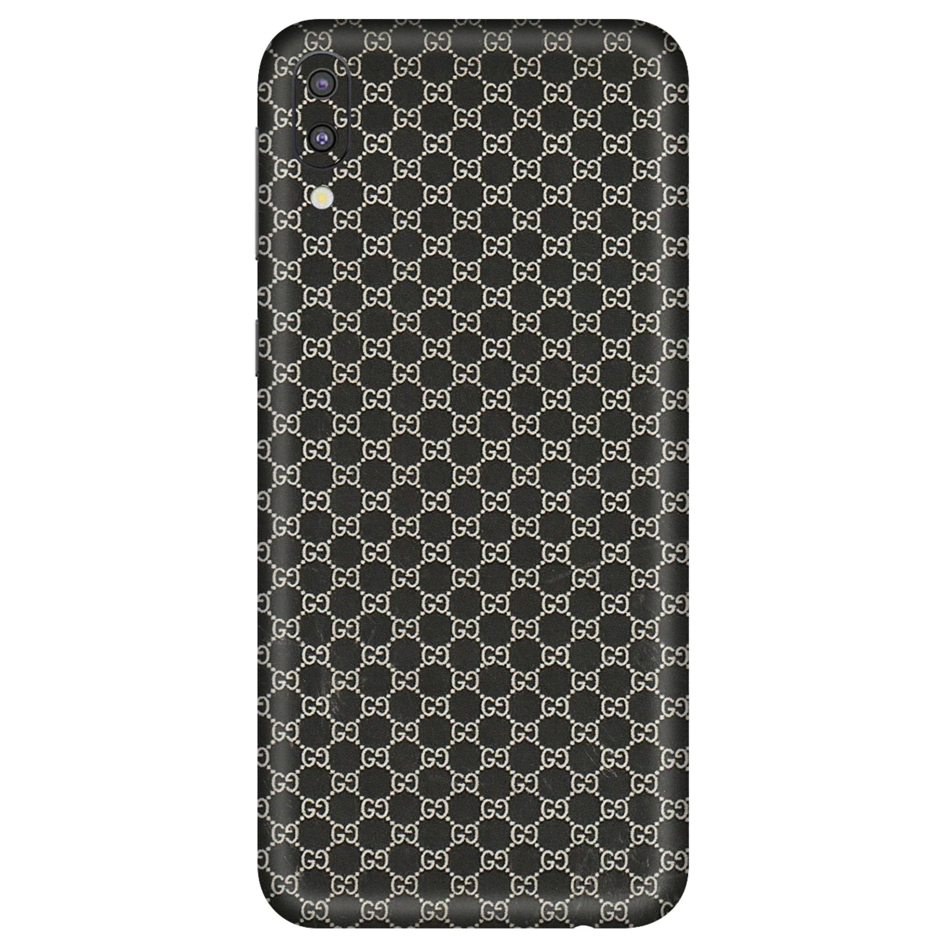 Samsung M/F/Note/Flip and C Phone Skins (All Models) - Black G Print - 3D Embossed Finish (L-109) Samsung Galaxy M10