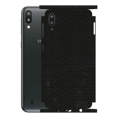 Samsung M/F/Note/Flip and C Phone Skins (All Models) - Black honeycomb - 3D Embossed Finish (L-114) Samsung Galaxy M10