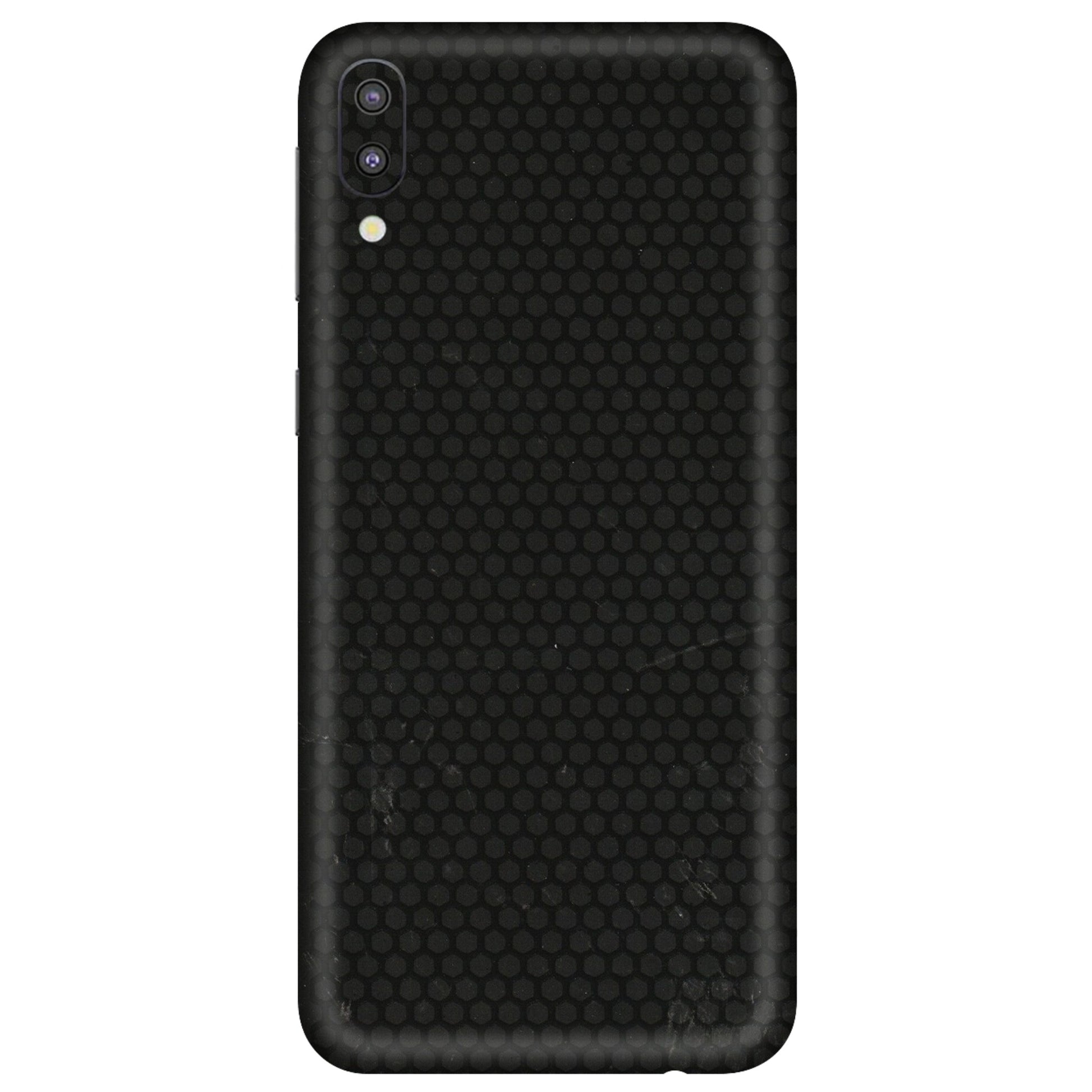 Samsung M/F/Note/Flip and C Phone Skins (All Models) - Black honeycomb - 3D Embossed Finish (L-114) Samsung Galaxy M10