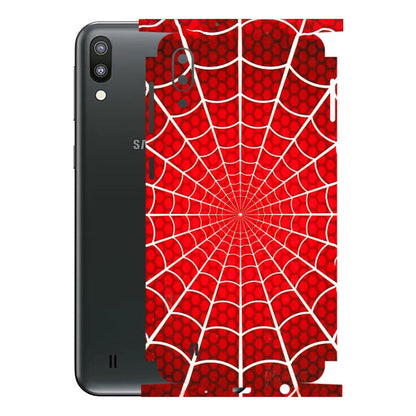 Samsung M/F/Note/Flip and C Phone Skins (All Models) - Classic Spidey Web - 3D Embossed Finish (L-115) Samsung Galaxy M10