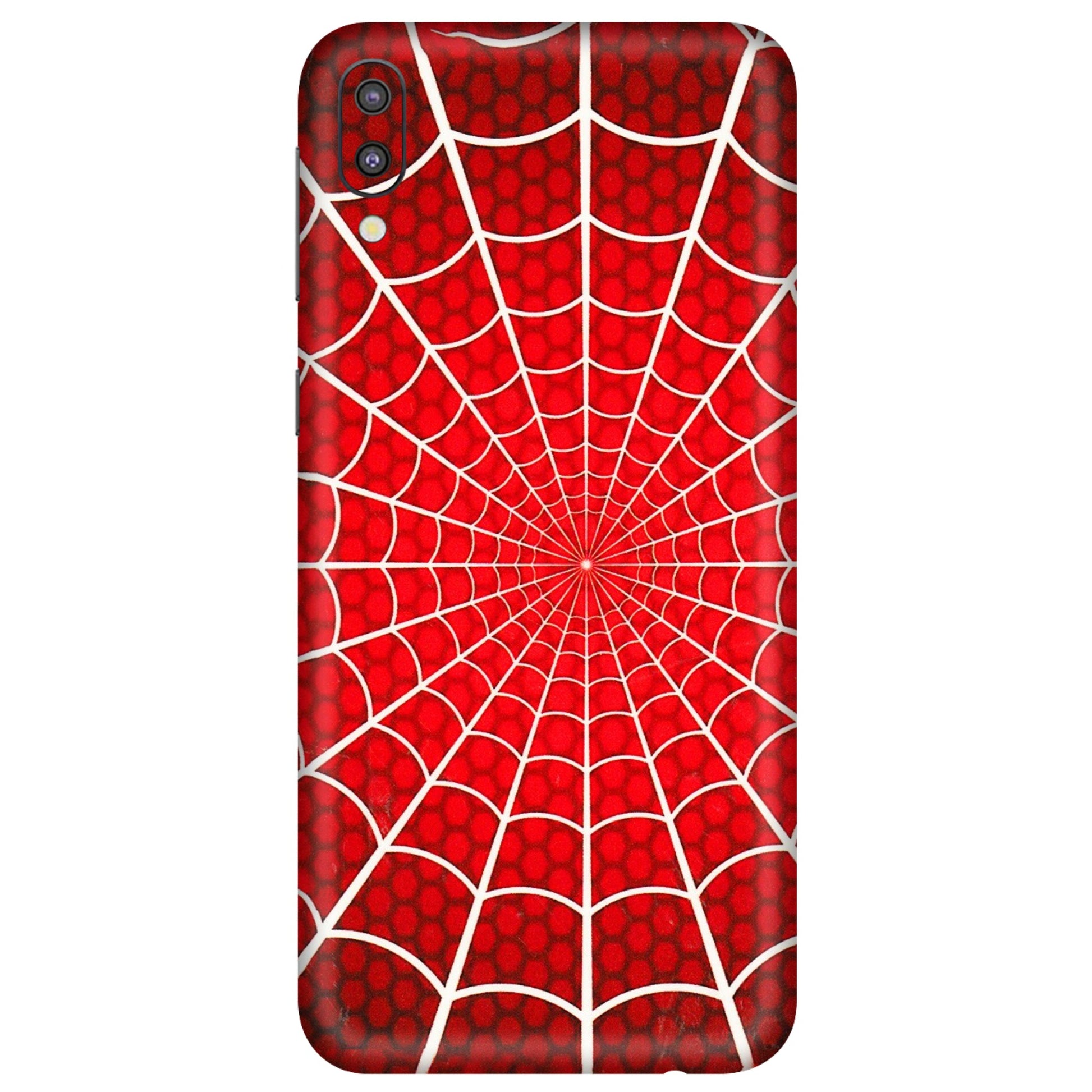 Samsung M/F/Note/Flip and C Phone Skins (All Models) - Classic Spidey Web - 3D Embossed Finish (L-115) Samsung Galaxy M10
