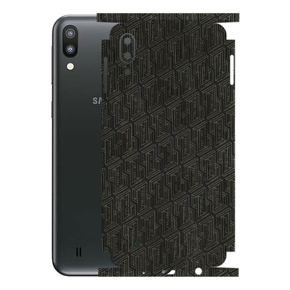 Samsung M/F/Note/Flip and C Phone Skins (All Models) - Black Abstract Pattern - 3D Embossed Finish (L-117) Samsung Galaxy M10