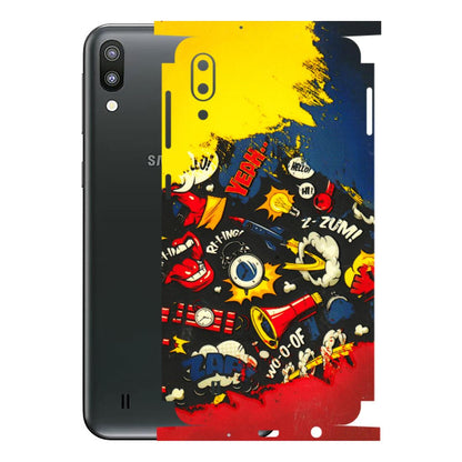 Samsung M/F/Note/Flip and C Phone Skins (All Models) - Pacific Doodle Art - 3D Embossed Finish (L-120) Samsung Galaxy M10