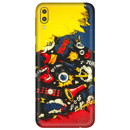 Samsung M/F/Note/Flip and C Phone Skins (All Models) - Pacific Doodle Art - 3D Embossed Finish (L-120) Samsung Galaxy M10