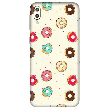 Samsung M/F/Note/Flip and C Phone Skins (All Models) - Mini Donuts Doodle Art - 3D Embossed Finish (L-122) Samsung Galaxy M10