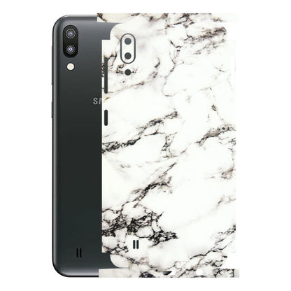 Samsung M/F/Note/Flip and C Phone Skins (All Models) - Black and White Marble Texture - 3D Embossed Finish (L-124) Samsung Galaxy M10