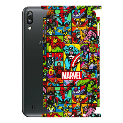 Samsung M/F/Note/Flip and C Phone Skins (All Models) - MARVELOUS Comic Characters - 3D Embossed Finish (L-129) Samsung Galaxy M10