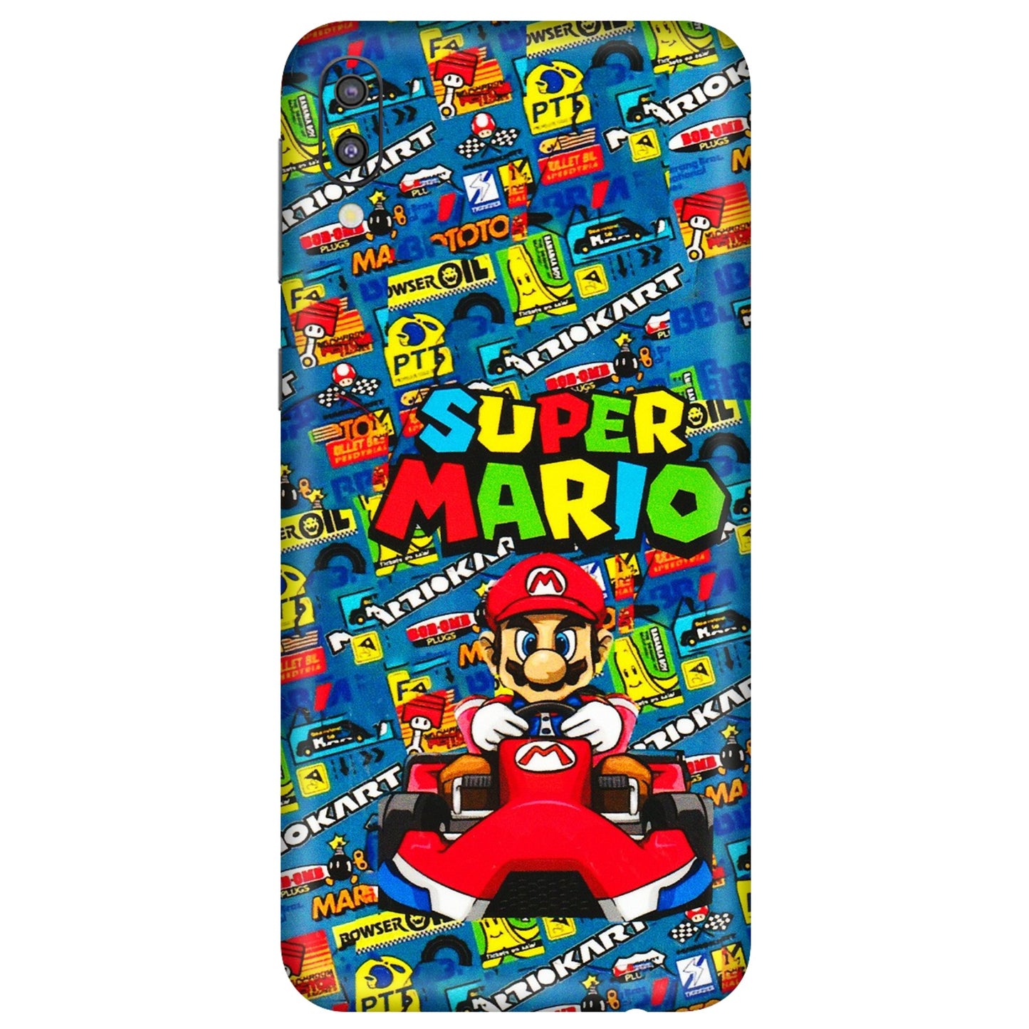 Samsung M/F/Note/Flip and C Phone Skins (All Models) - Super Mario Kart - 3D Embossed Finish (L-140) Samsung Galaxy M10