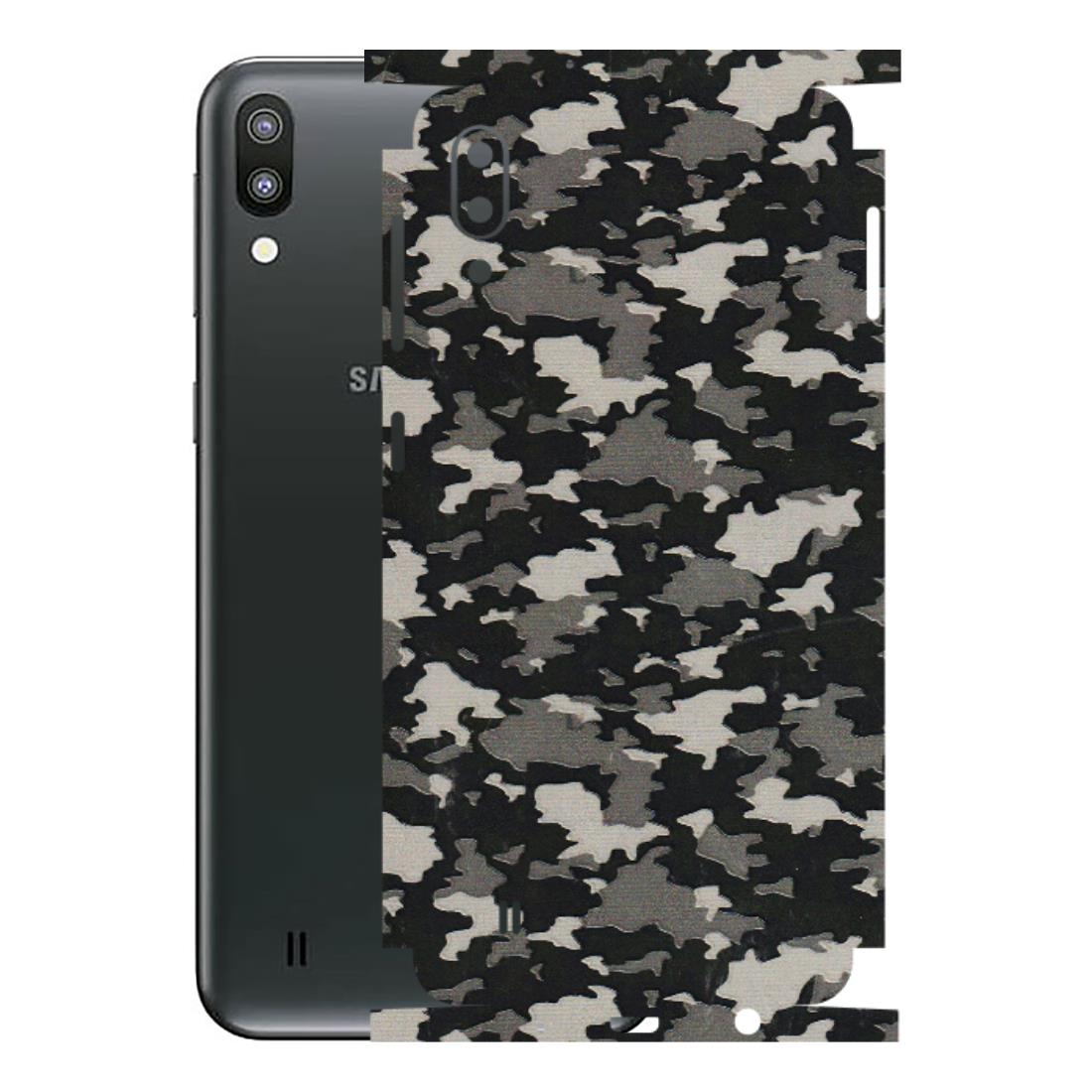 Samsung M/F/Note/Flip and C Phone Skins (All Models) - Black/Grey Camoflaunge - 3D Embossed Finish (L-142) Samsung Galaxy M10