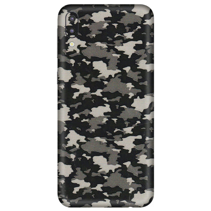 Samsung M/F/Note/Flip and C Phone Skins (All Models) - Black/Grey Camoflaunge - 3D Embossed Finish (L-142) Samsung Galaxy M10