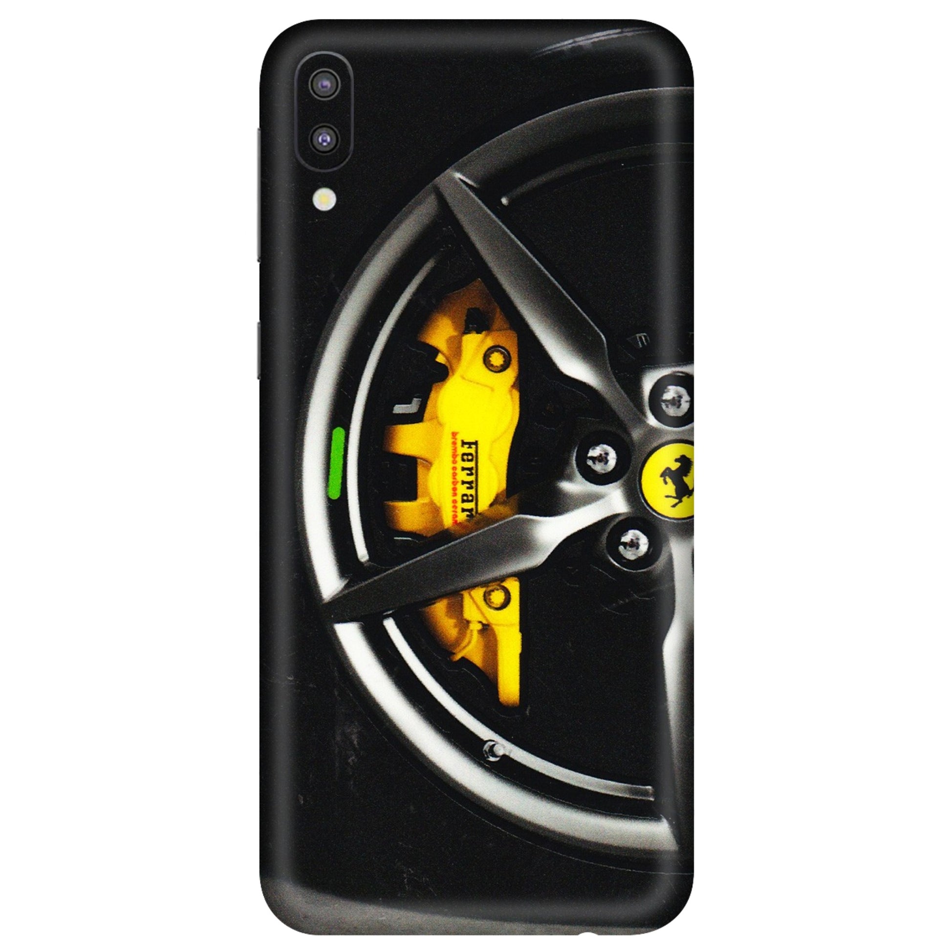 Samsung M/F/Note/Flip and C Phone Skins (All Models) - Ferrari Wheel Alloy - 3D Embossed Finish (L-173) Samsung Galaxy M10