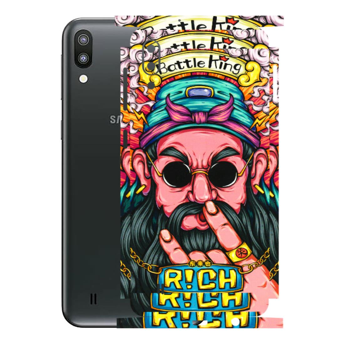 Samsung M/F/Note/Flip and C Phone Skins (All Models) - Battle King Dude Face - 3D Embossed Finish (L-178) Samsung Galaxy M10
