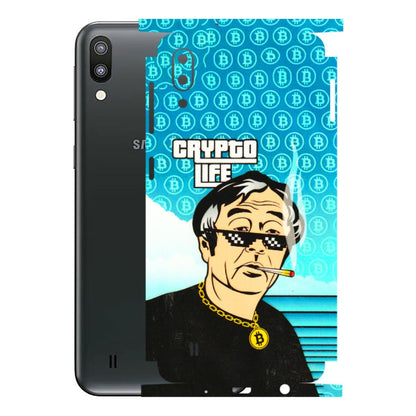 Samsung M/F/Note/Flip and C Phone Skins (All Models) - Crypto Thug Life - 3D Embossed Finish (L-179) Samsung Galaxy M10