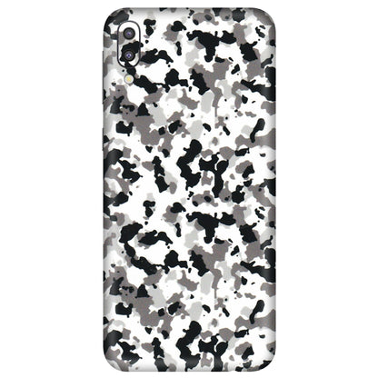 Samsung M/F/Note/Flip and C Phone Skins (All Models) - White Black Camouflage - 3D Embossed Finish (L-18) Samsung Galaxy M10