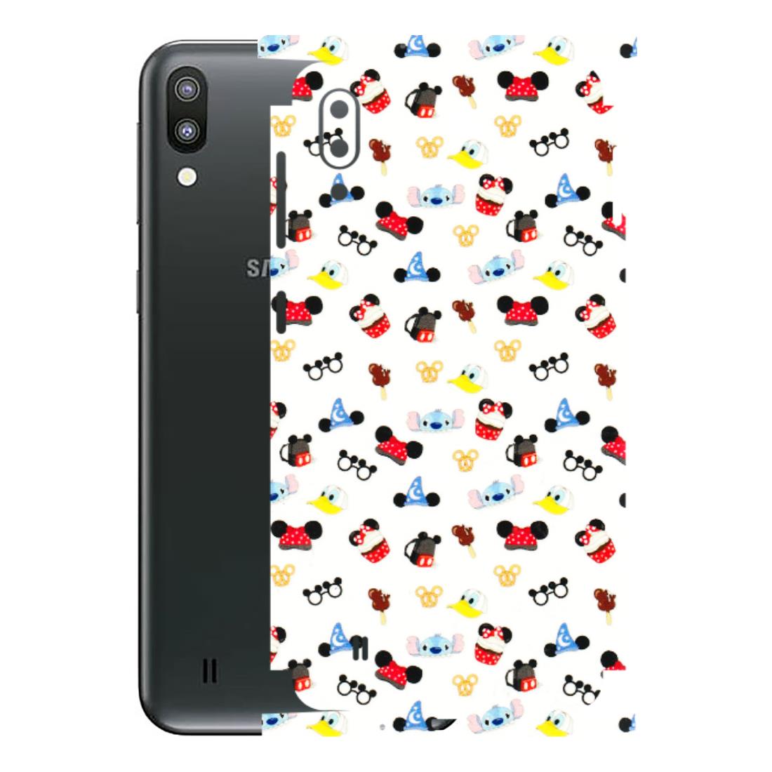 Samsung M/F/Note/Flip and C Phone Skins (All Models) - Minnie Mouse & Donald Doodles s - 3D Embossed Finish (L-194) Samsung Galaxy M10