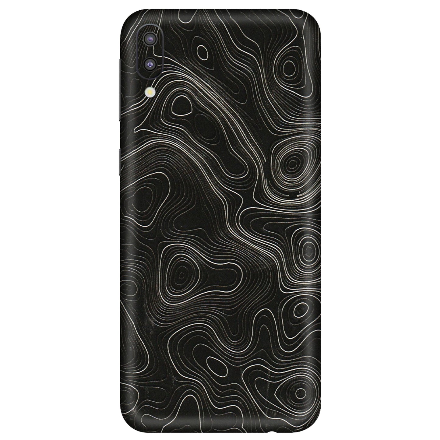 Samsung M/F/Note/Flip and C Phone Skins (All Models) - Black Swirl - 3D Embossed Finish (L-196) Samsung Galaxy M10
