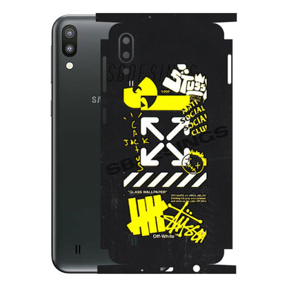 Samsung M/F/Note/Flip and C Phone Skins (All Models) - Anti Social Graffiti - 3D Embossed Finish (L-198) Samsung Galaxy M10