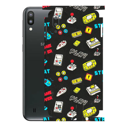 Samsung M/F/Note/Flip and C Phone Skins (All Models) - Gaming Doodles - 3D Embossed Finish (L-224) Samsung Galaxy M10
