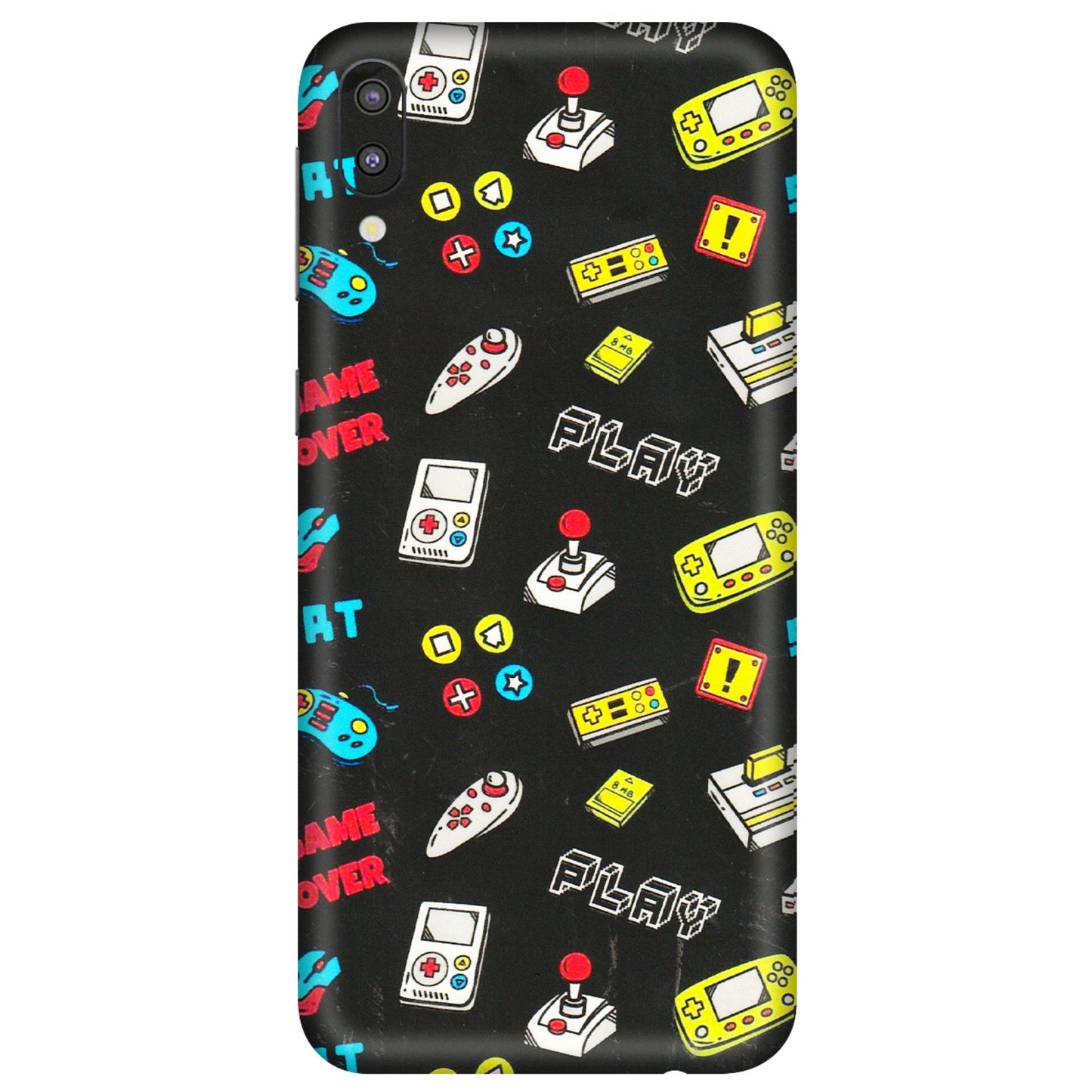 Samsung M/F/Note/Flip and C Phone Skins (All Models) - Gaming Doodles - 3D Embossed Finish (L-224) Samsung Galaxy M10