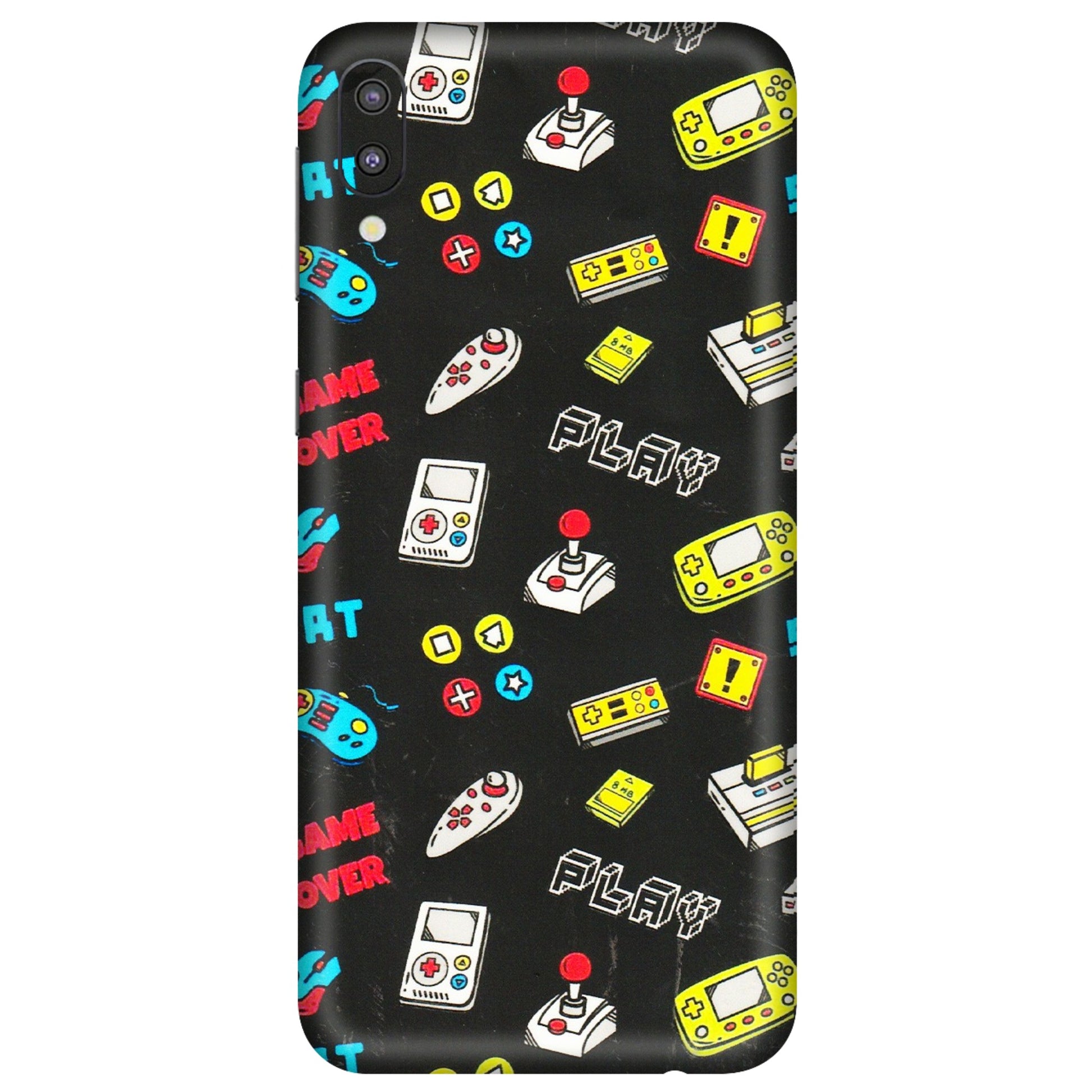 Samsung M/F/Note/Flip and C Phone Skins (All Models) - Gaming Doodles - 3D Embossed Finish (L-224) Samsung Galaxy M10