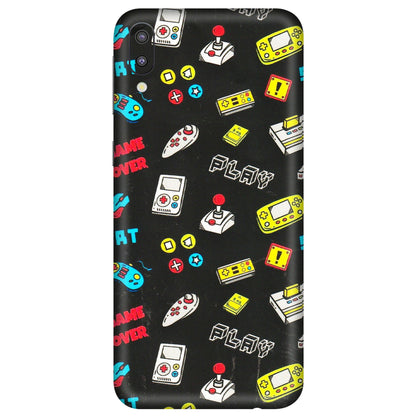 Samsung M/F/Note/Flip and C Phone Skins (All Models) - Gaming Doodles - 3D Embossed Finish (L-224) Samsung Galaxy M10