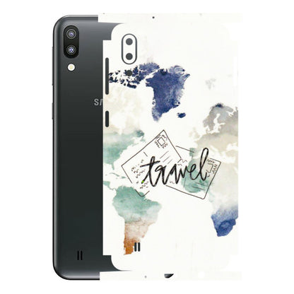 Samsung M/F/Note/Flip and C Phone Skins (All Models) - Travel The World - 3D Embossed Finish (L-232) Samsung Galaxy M10