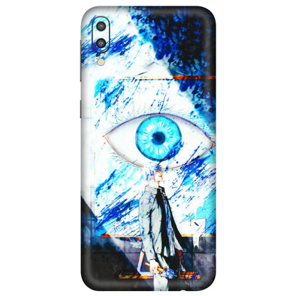 Samsung M/F/Note/Flip and C Phone Skins (All Models) - Gojo Satoru evil eye - 3D Embossed Finish (L-239) Samsung Galaxy M10