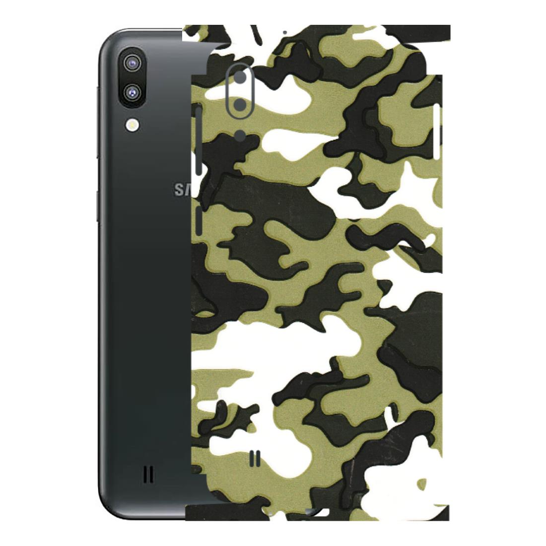 Samsung M/F/Note/Flip and C Phone Skins (All Models) - Camouflages White And Green - 3D Embossed Finish (L-243) Samsung Galaxy M10