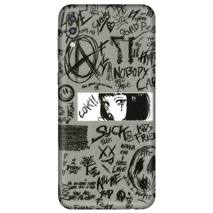 Samsung M/F/Note/Flip and C Phone Skins (All Models) - Never Have Love Anime - 3D Embossed Finish (L-260) Samsung Galaxy M10
