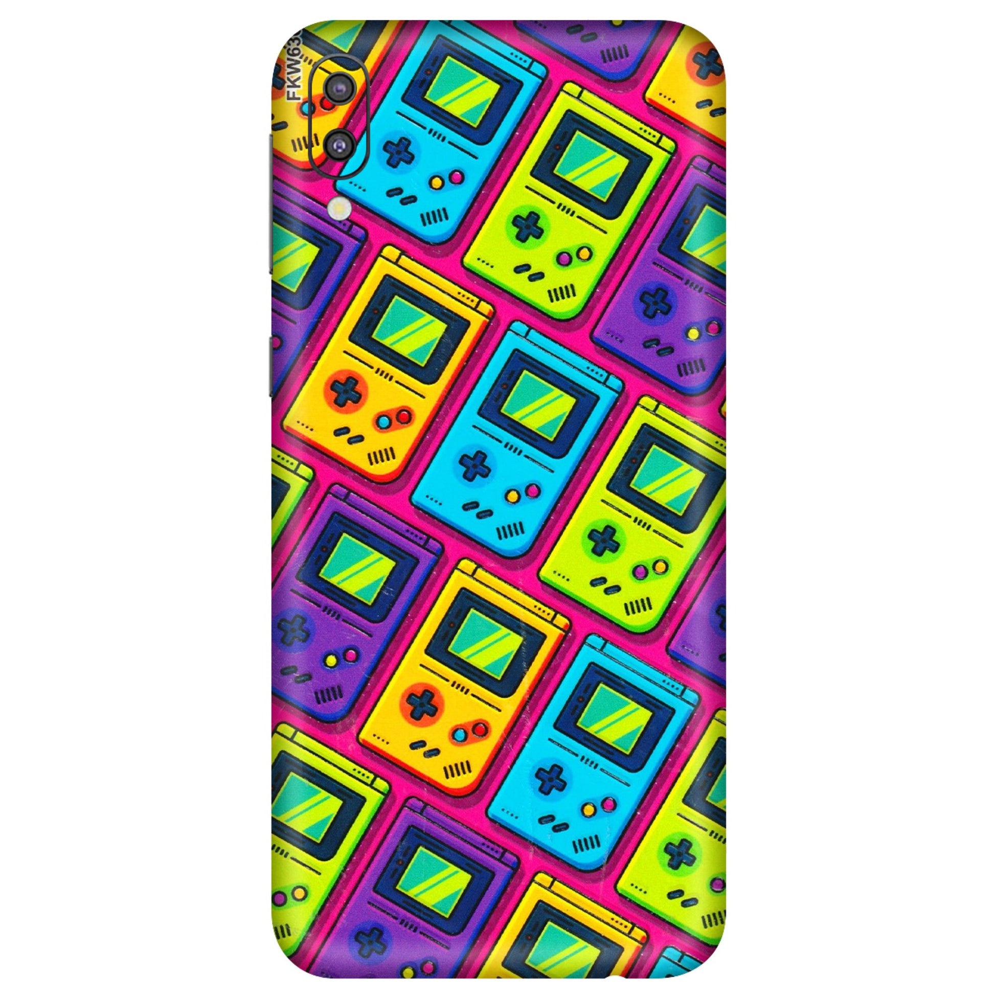 Samsung M/F/Note/Flip and C Phone Skins (All Models) - Gameboy Colourful - 3D Embossed Finish (L-266) Samsung Galaxy M10