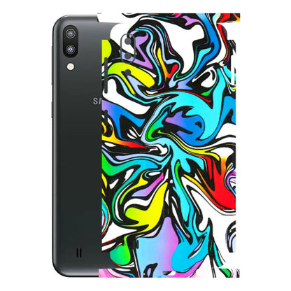 Samsung M/F/Note/Flip and C Phone Skins (All Models) - Abstract Colour Paints - 3D Embossed Finish (L-271) Samsung Galaxy M10