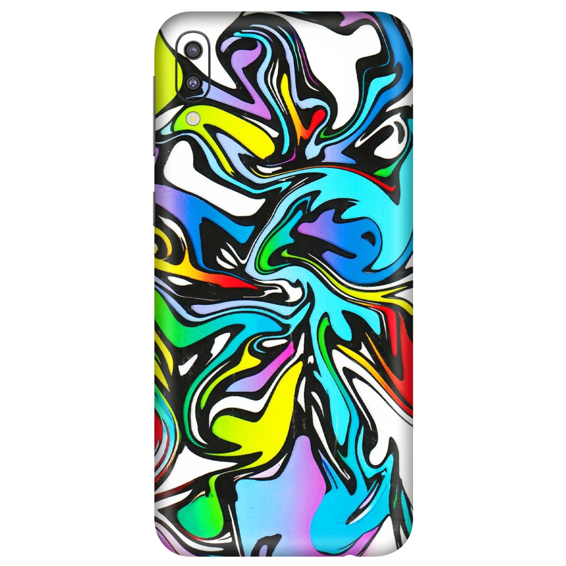 Samsung M/F/Note/Flip and C Phone Skins (All Models) - Abstract Colour Paints - 3D Embossed Finish (L-271) Samsung Galaxy M10