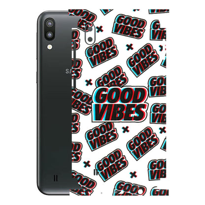 Samsung M/F/Note/Flip and C Phone Skins (All Models) - Good Vibes - 3D Embossed Finish (L-282) Samsung Galaxy M10