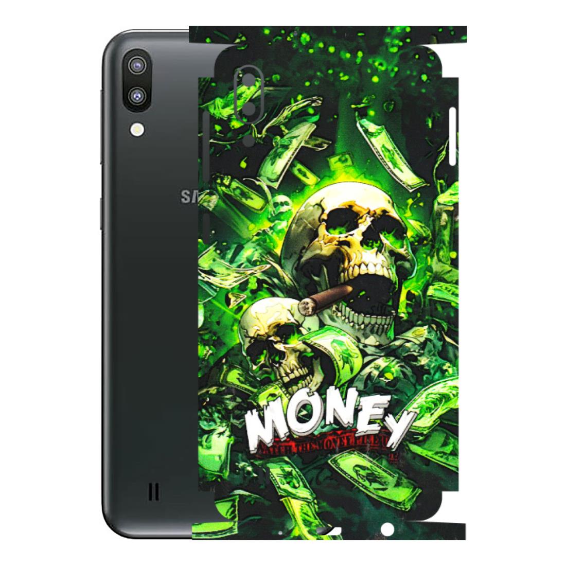 Samsung M/F/Note/Flip and C Phone Skins (All Models) - Skull Money - 3D Embossed Finish (L-303) Samsung Galaxy M10
