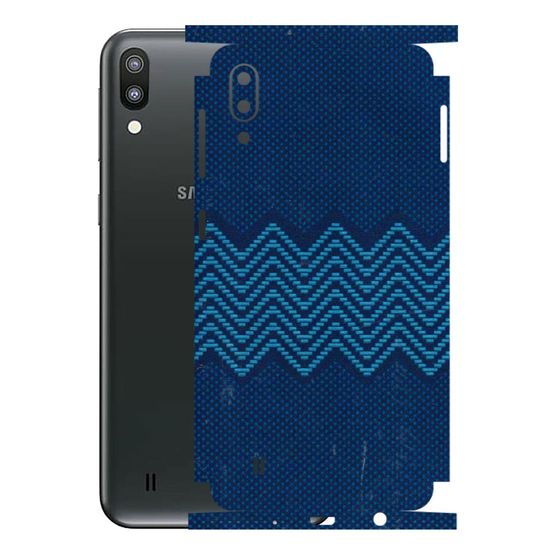 Samsung M/F/Note/Flip and C Phone Skins (All Models) - Blue Sober Waves - 3D Embossed Finish (L-306) Samsung Galaxy M10