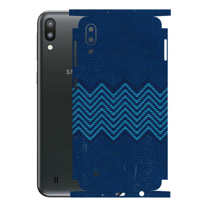 Samsung M/F/Note/Flip and C Phone Skins (All Models) - Blue Sober Waves - 3D Embossed Finish (L-306) Samsung Galaxy M10