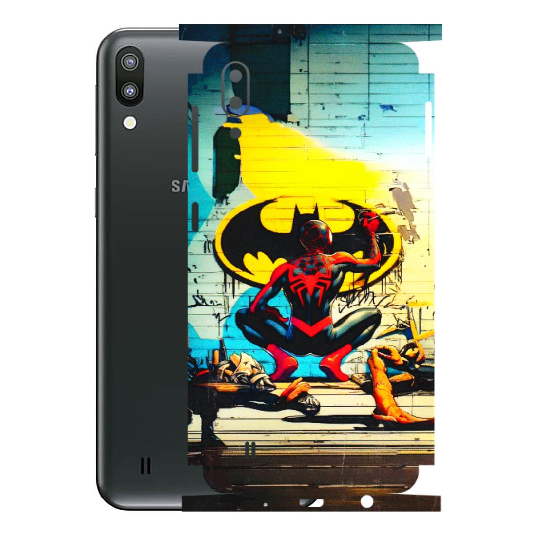 Samsung M/F/Note/Flip and C Phone Skins (All Models) - New Spiderman Bat Logo - 3D Embossed Finish (L-309) Samsung Galaxy M10