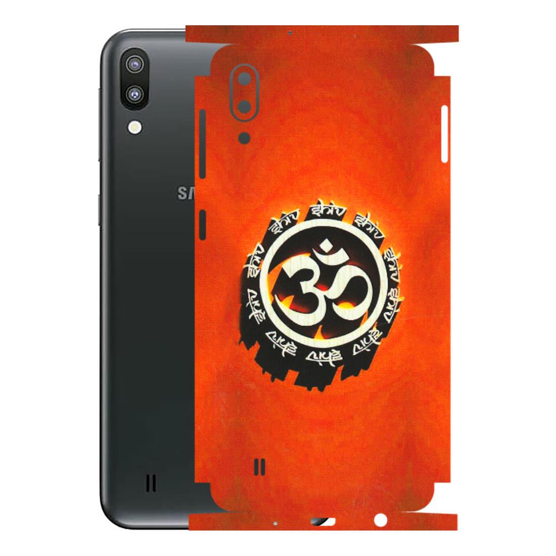 Samsung M/F/Note/Flip and C Phone Skins (All Models) - Aum Shiv Orange - 3D Embossed Finish (L-32) Samsung Galaxy M10