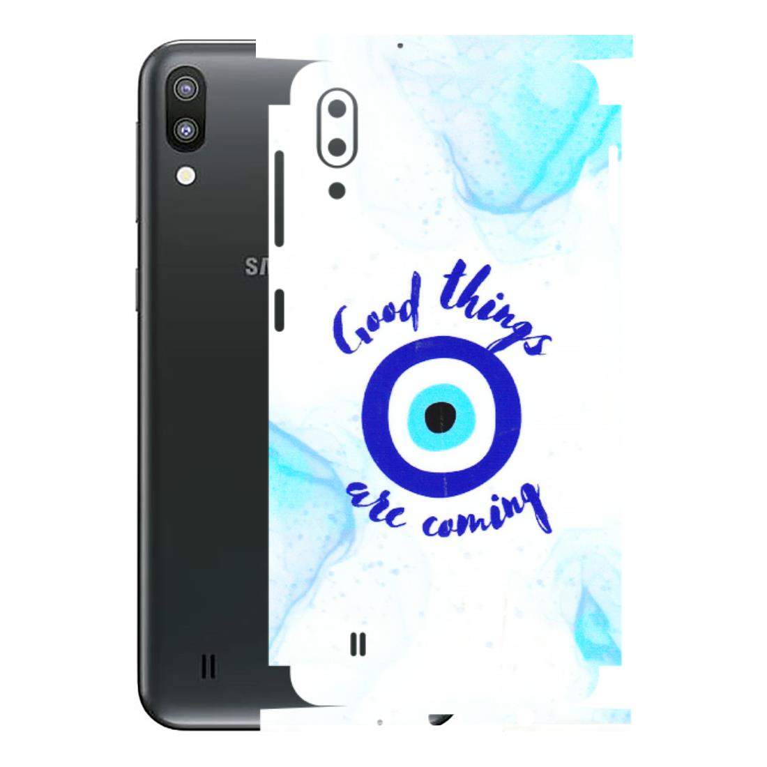 Samsung M/F/Note/Flip and C Phone Skins (All Models) - Evil Eye Good Things Are Coming - 3D Embossed Finish (L-322) Samsung Galaxy M10