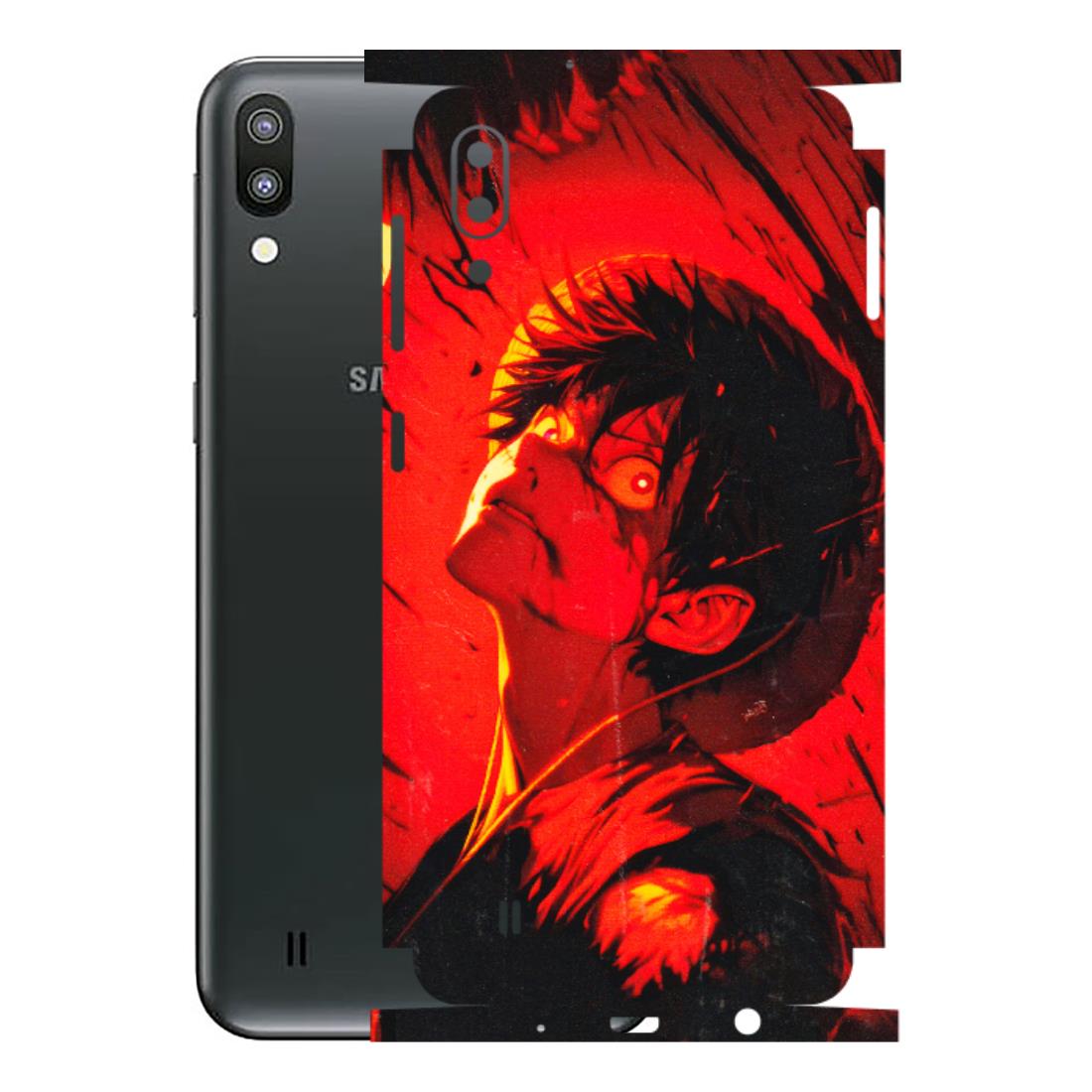 Samsung M/F/Note/Flip and C Phone Skins (All Models) - D.Luffy Power Up One Piece Anime - 3D Embossed Finish (L-326) Samsung Galaxy M10