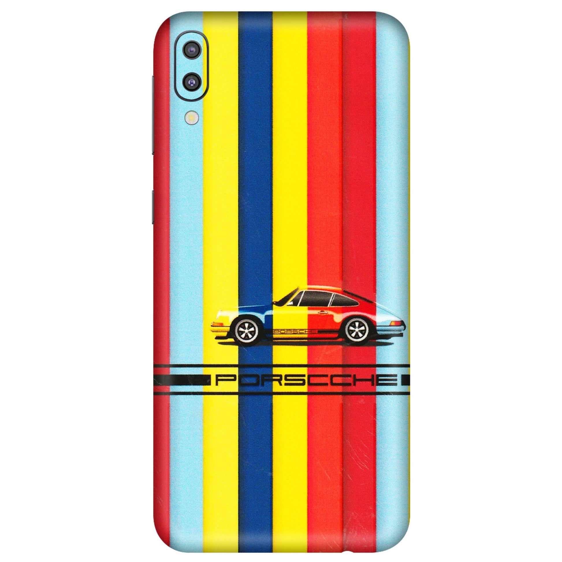 Samsung M/F/Note/Flip and C Phone Skins (All Models) - Multicolour Porche - 3D Embossed Finish (L-39) Samsung Galaxy M10