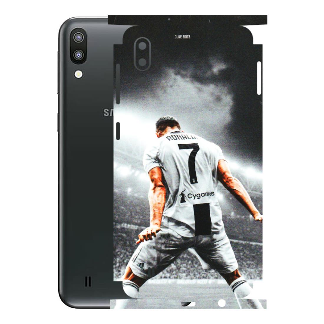 Samsung M/F/Note/Flip and C Phone Skins (All Models) - Ronaldo CR7 Crazy - 3D Embossed Finish (L-44) Samsung Galaxy M10
