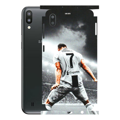 Samsung M/F/Note/Flip and C Phone Skins (All Models) - Ronaldo CR7 Crazy - 3D Embossed Finish (L-44) Samsung Galaxy M10