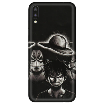 Samsung M/F/Note/Flip and C Phone Skins (All Models) - Black Luffy Hat - 3D Embossed Finish (L-57) Samsung Galaxy M10