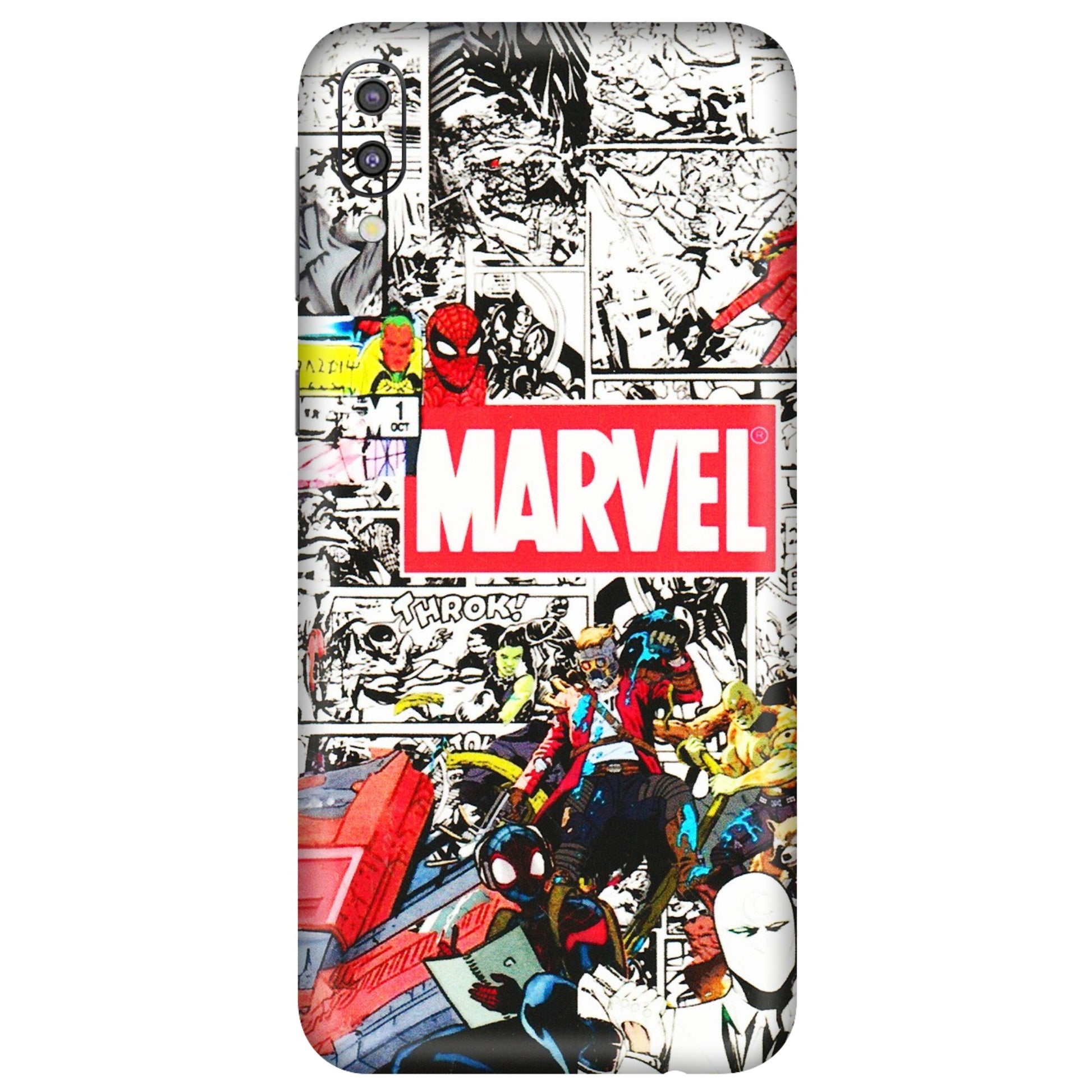 Samsung M/F/Note/Flip and C Phone Skins (All Models) - Marvel Colorful Comic - 3D Embossed Finish (L-64) Samsung Galaxy M10