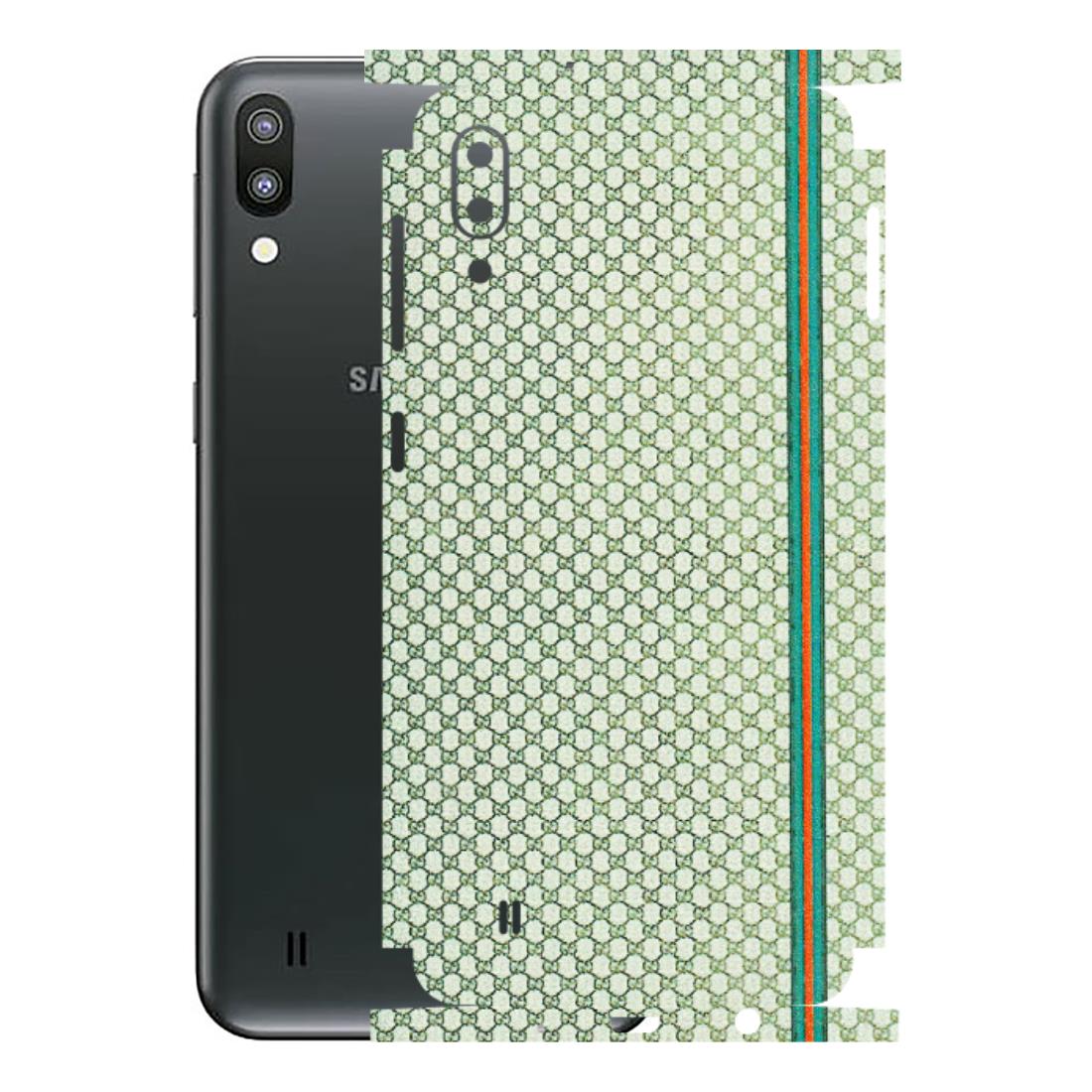 Samsung M/F/Note/Flip and C Phone Skins (All Models) - Gucci Fabric Pattern - 3D Embossed Finish (L-73) Samsung Galaxy M10