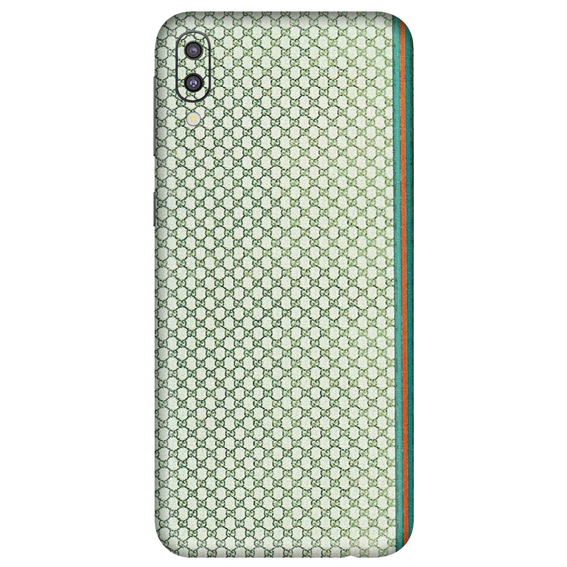 Samsung M/F/Note/Flip and C Phone Skins (All Models) - Gucci Fabric Pattern - 3D Embossed Finish (L-73) Samsung Galaxy M10