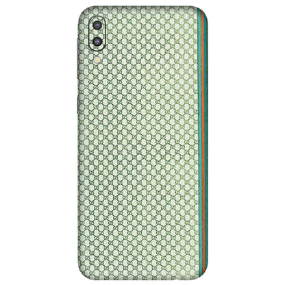 Samsung M/F/Note/Flip and C Phone Skins (All Models) - Gucci Fabric Pattern - 3D Embossed Finish (L-73) Samsung Galaxy M10