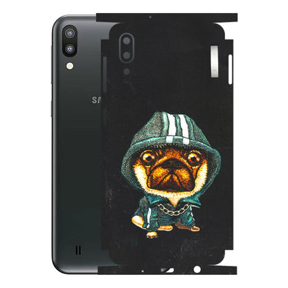 Samsung M/F/Note/Flip and C Phone Skins (All Models) - Puppy N Hoodie - 3D Embossed Finish (L-90) Samsung Galaxy M10